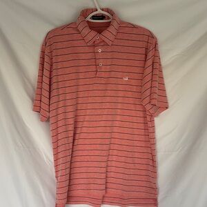 Southern Marsh Men's Polo Shirt - Red and Black Stripes